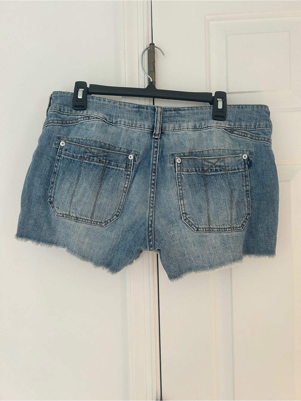 Pilcro Light Blue Distressed Denim Cutoff Shorts - Picture 2 of 5